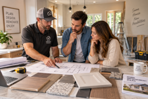Knoxville home improvement planning with contractor
