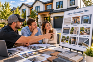 Exterior home renovation for improved curb appeal