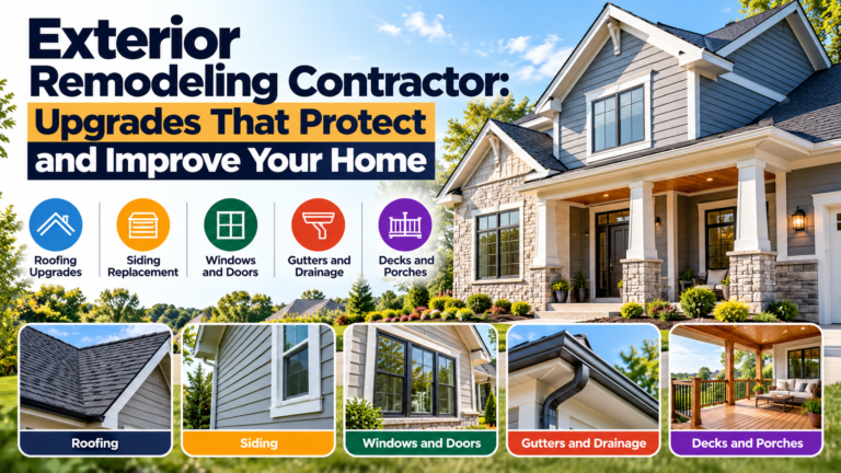 Exterior remodeling contractor upgrades to protect and improve your home